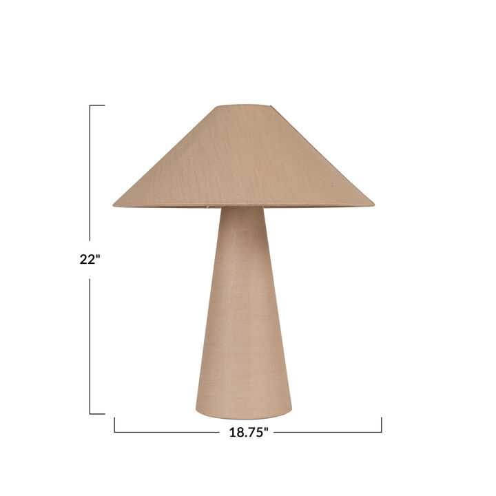 25 Watt Lumina Natural Linen Table Lamp, Natural