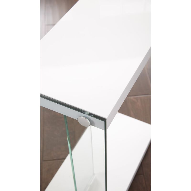 Elaina Chair Side End Table White