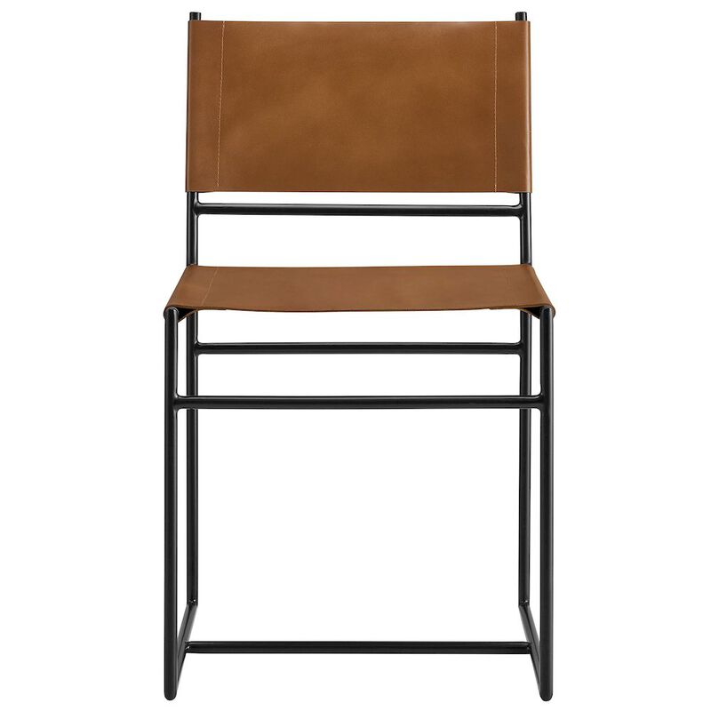 Thatcher Leather and Metal Dining Chair image number 5