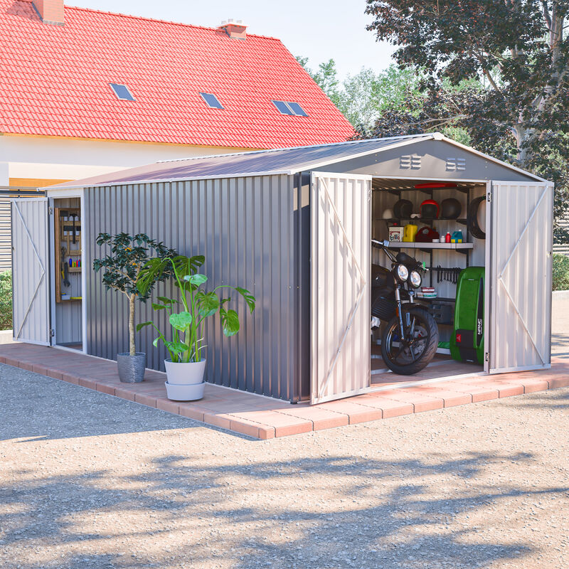 10x14 FT Outdoor Metal Storage Shed image number 2