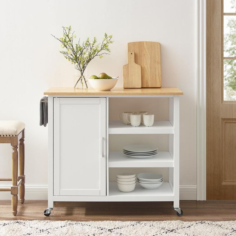 Tristan Open Kitchen Island/Cart