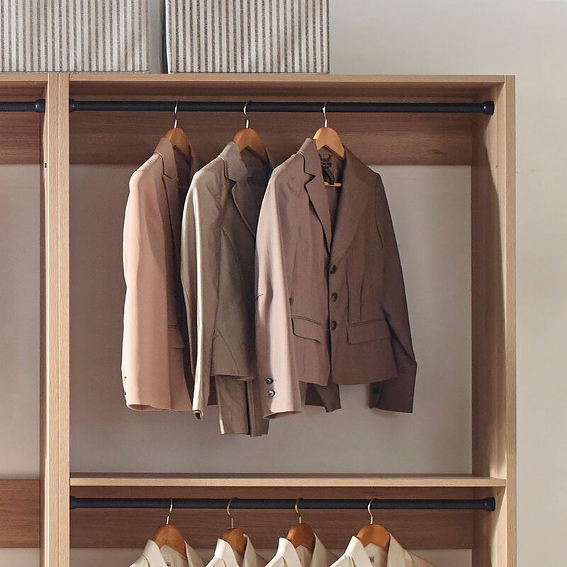 Prosper Oak Freestanding Walk in Wood Closet System