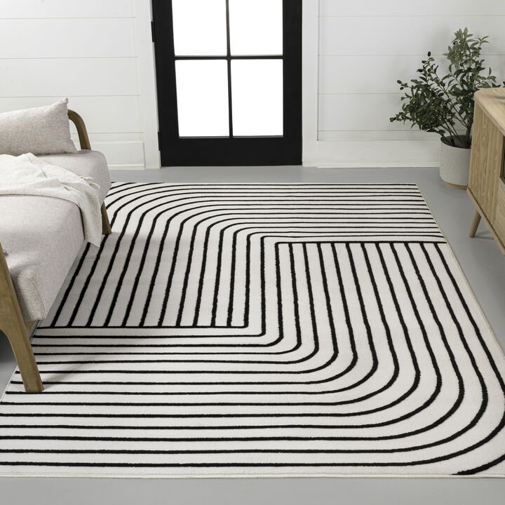 Odense Minimalist Angle Geometric Area Rug