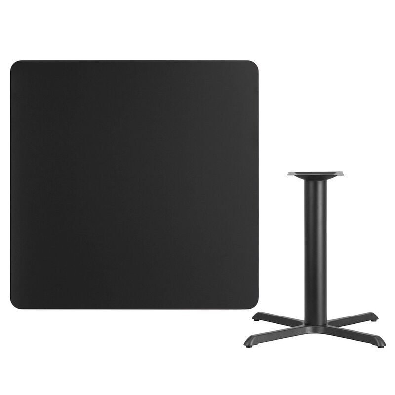 Flash Furniture 42'' Square Laminate Table Top with 33'' x 33'' Table Height Base image number 1