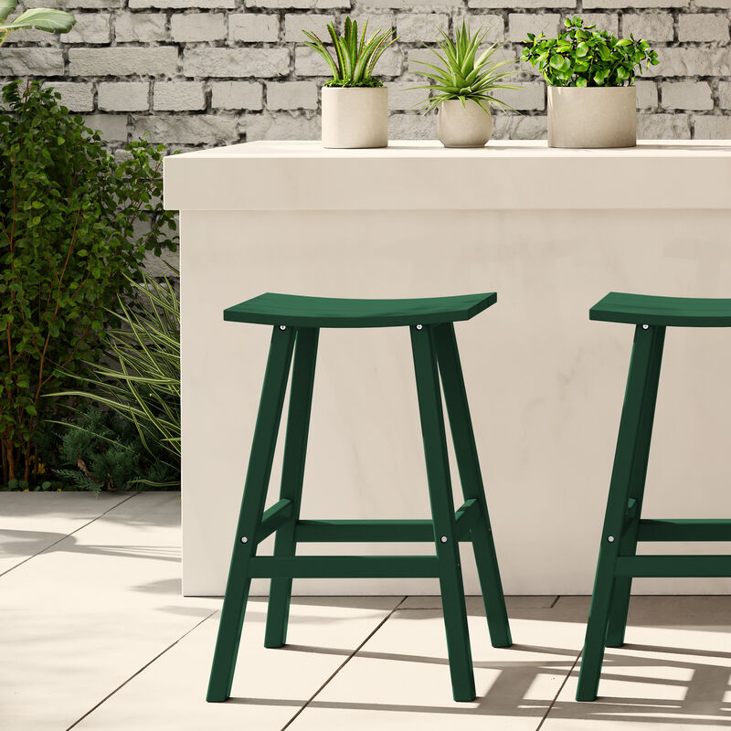 WestinTrends Westintrends 29" height Outdoor / Patio Saddle bar stool image number 1