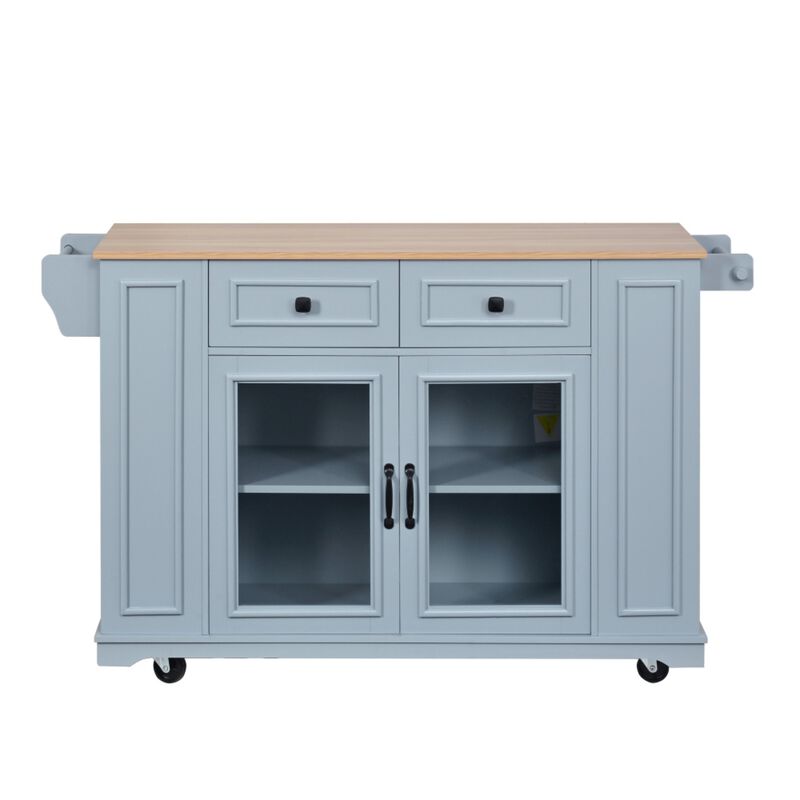 Lobswu Rolling Kitchen Island Cart image number 8