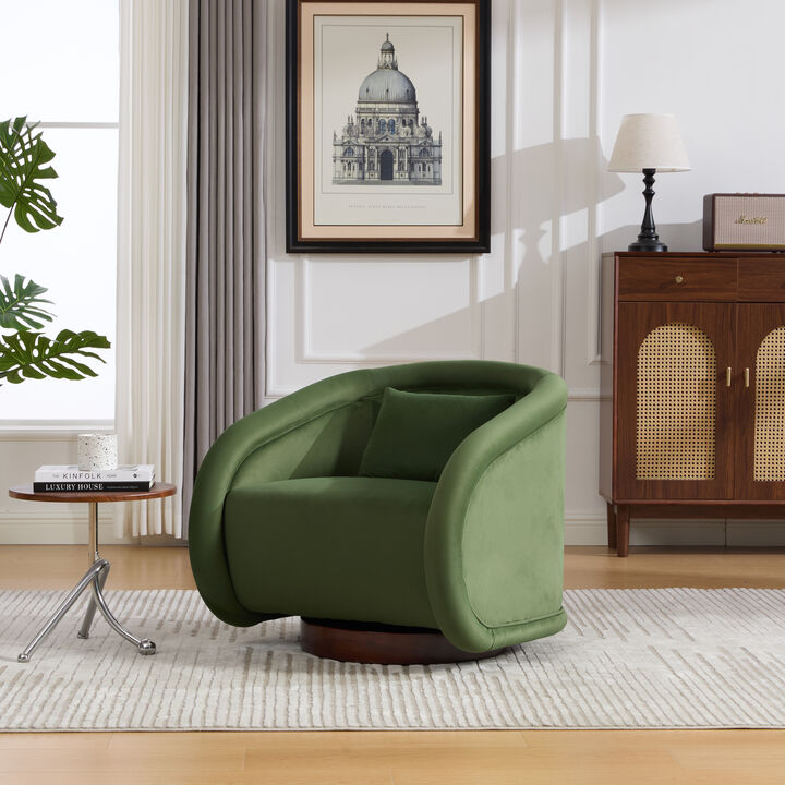 Kimbug Swivel Barrel Chair