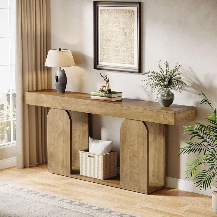 Tribesigns Country Rustic Wood Console Table