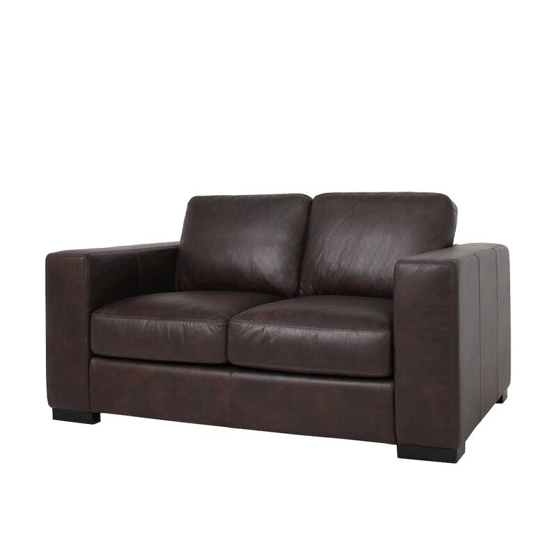 Crafters and Weavers Argento Leather Love Seat