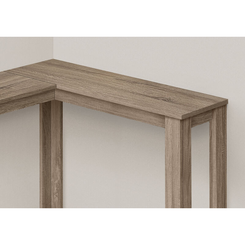 Monarch Specialties I 3659 Accent Table, Console, Entryway, Narrow, Corner, Living Room, Bedroom, Laminate, Brown, Contemporary, Modern