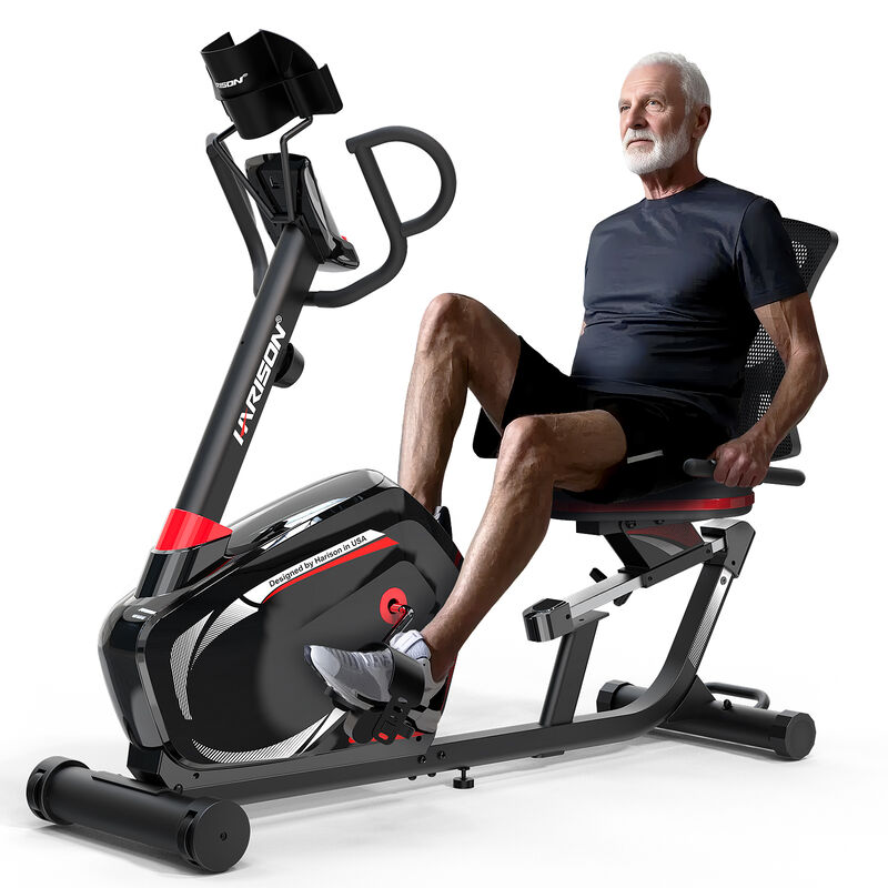 HARISON Pro Magnetic Recumbent Bike for Adults & Seniors, Heavy-Duty 400 lb Capacity Exercise Bike (HR-B8A) image number 0