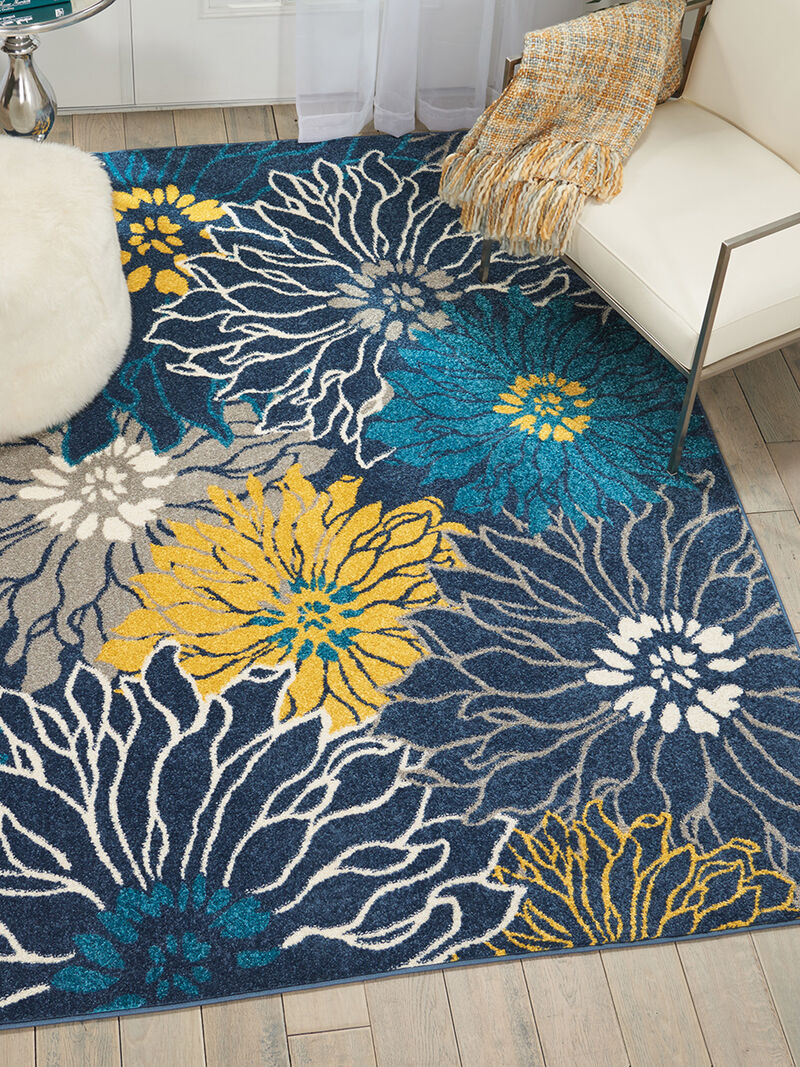 Passion PSN17 Blue 5' x Round Rug image number 3