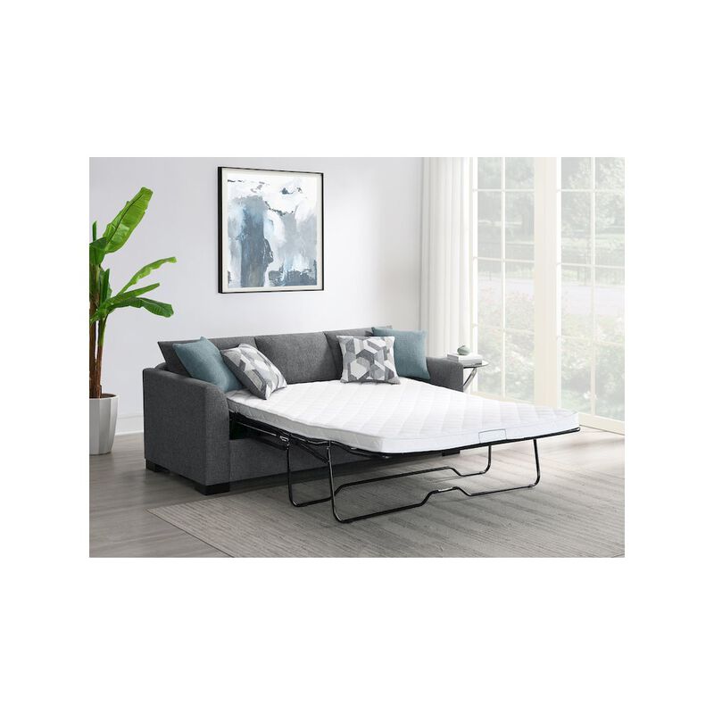 Coaster Co. of America Storey Upholstered Sleeper Sectional Chaise Sofa Grey image number 2