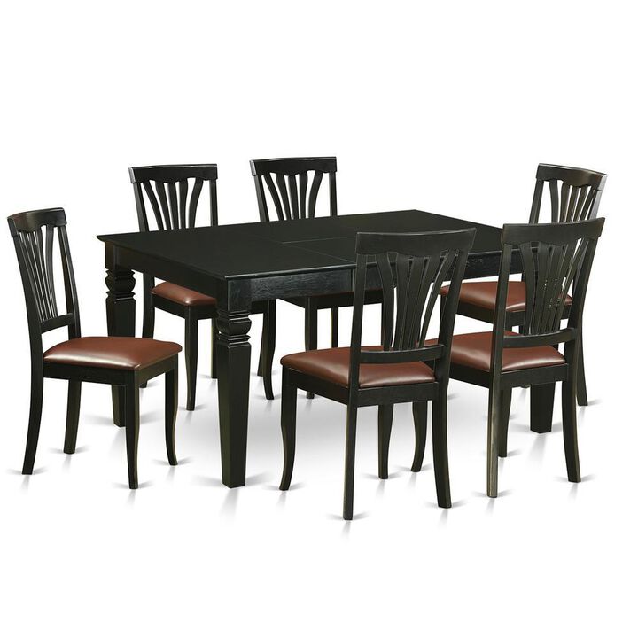 7 Pcs Dining set -Table and 6 Kitchen Chairs