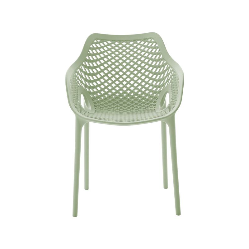 Meridian Furniture Mykonos Mint Outdoor Patio Dining Chair, Set of 4