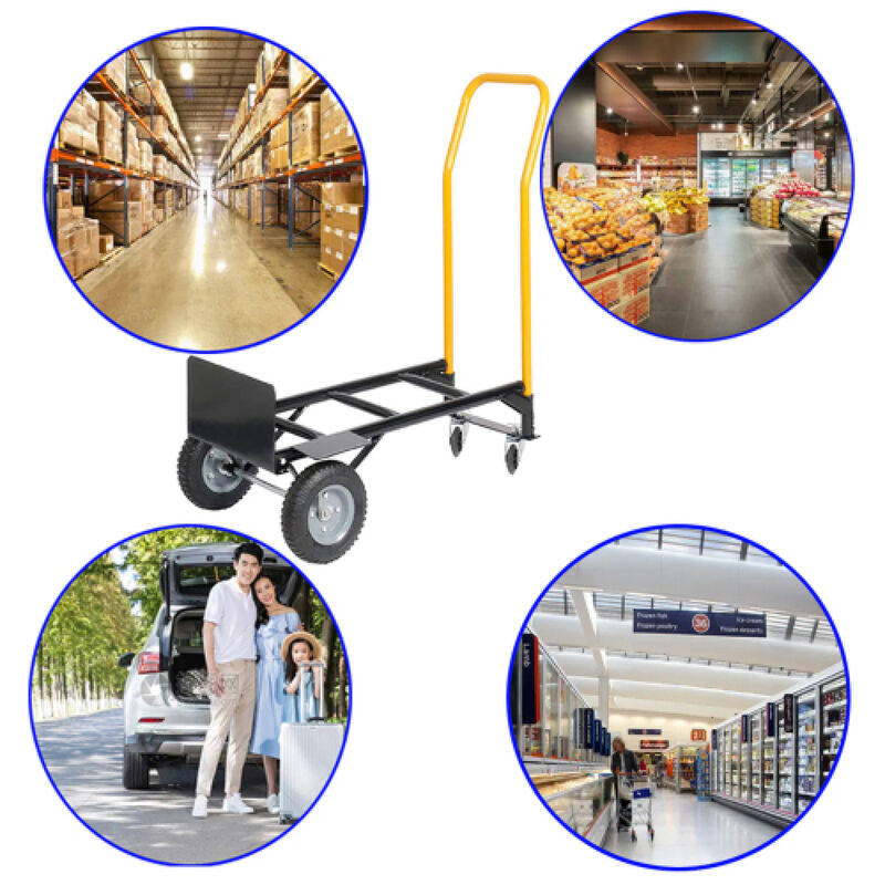 Streamdale 2-Wheel & 4-Wheel Convertible Hand Truck (330 Lbs) image number 8