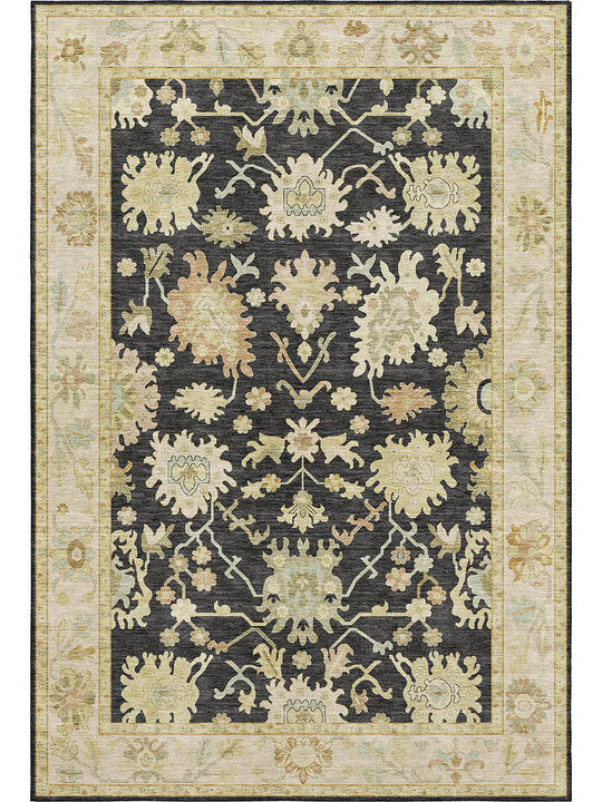 Hatay HY2 Black 9' x 12' Rug