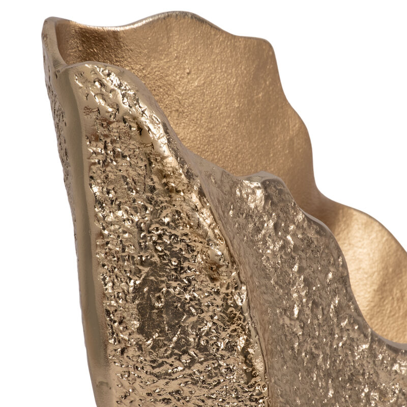 18" Organic Edge Metal Vase image number 4