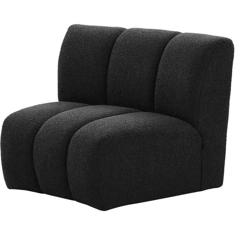 Meridian Furniture Infinity Black Boucle Fabric Modular Chair