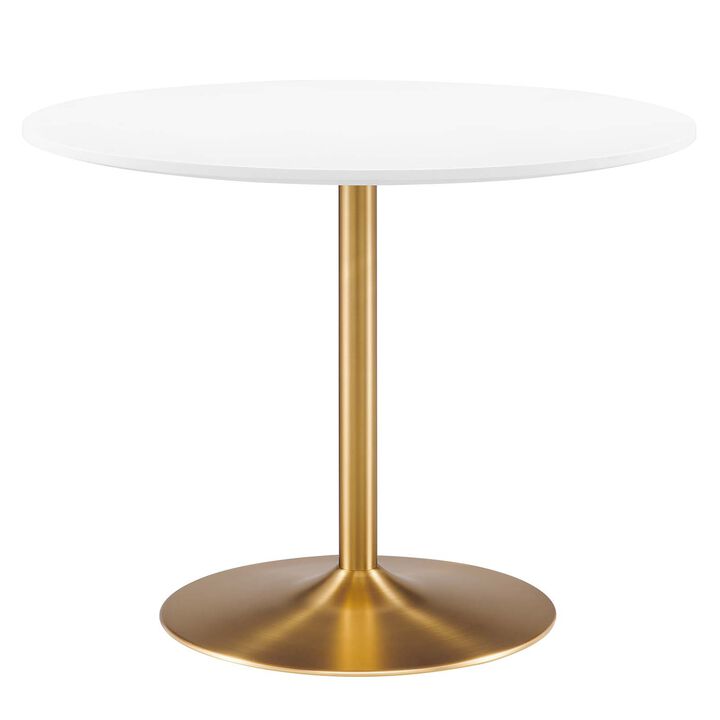 Modway - Amuse 40" Dining Table Gold White