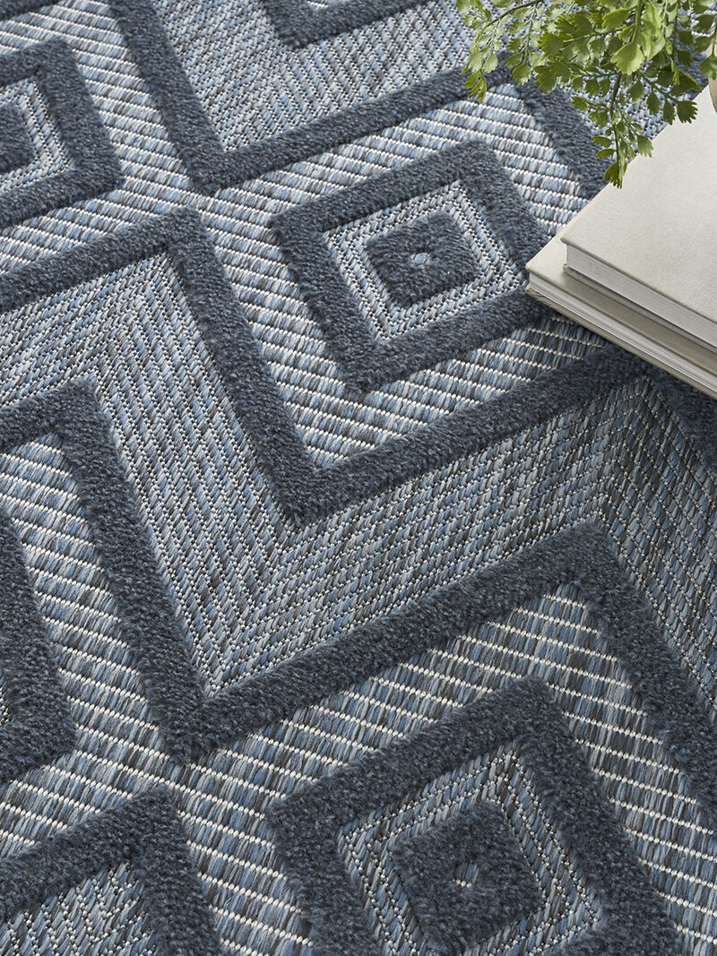 Versatile NRV01 Navy/Blue 4' x 6' Rug