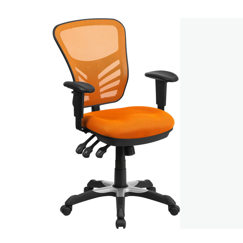 Nicholas Mid-Back Dark Gray Mesh Multifunction Executive Swivel Ergonomic Office Chair with Adjustable Arms image number 0