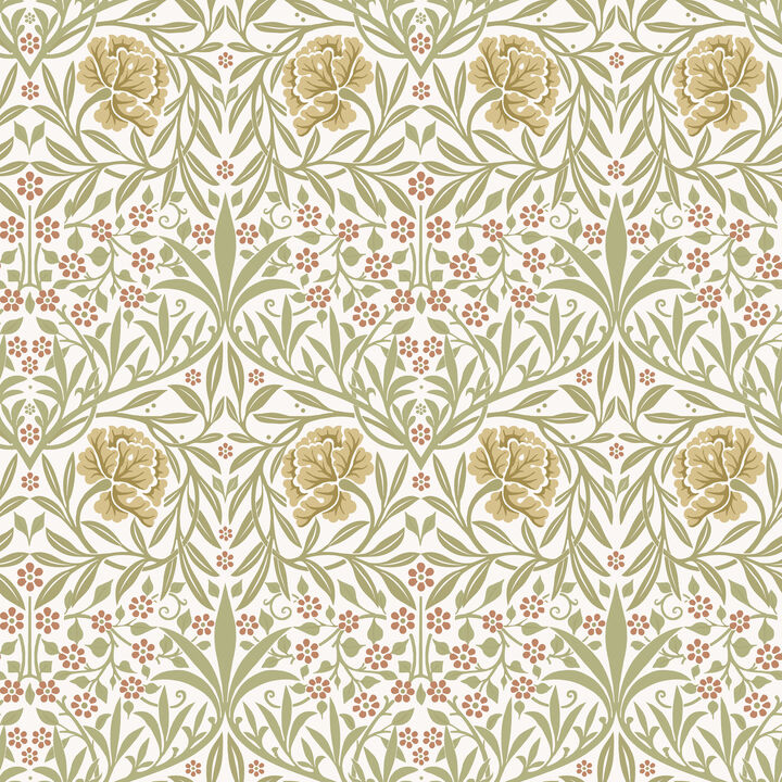 Oxford Union Yellow Floral Vines Wallpaper