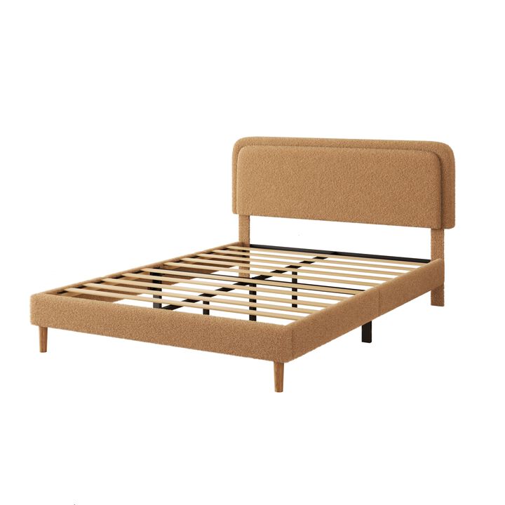 Sarick Plush Upholstered Platform Bed