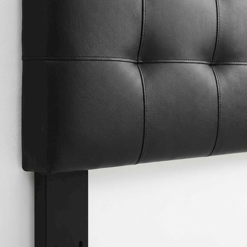Tufted Faux Leather Headboard for King, California King Beds, Elegant Design image number 5