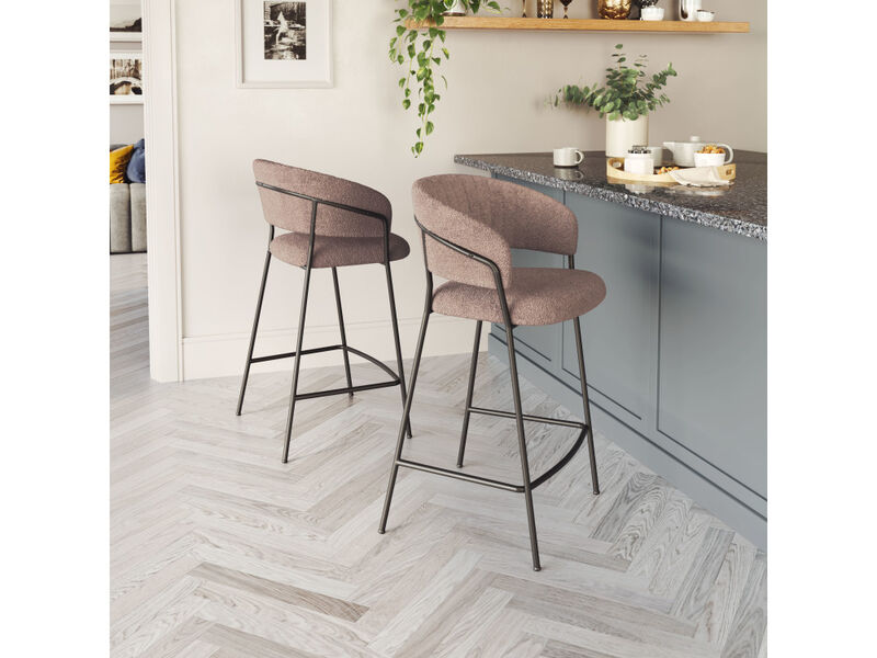 Josephine Counter Stool (Set of 2) Brown