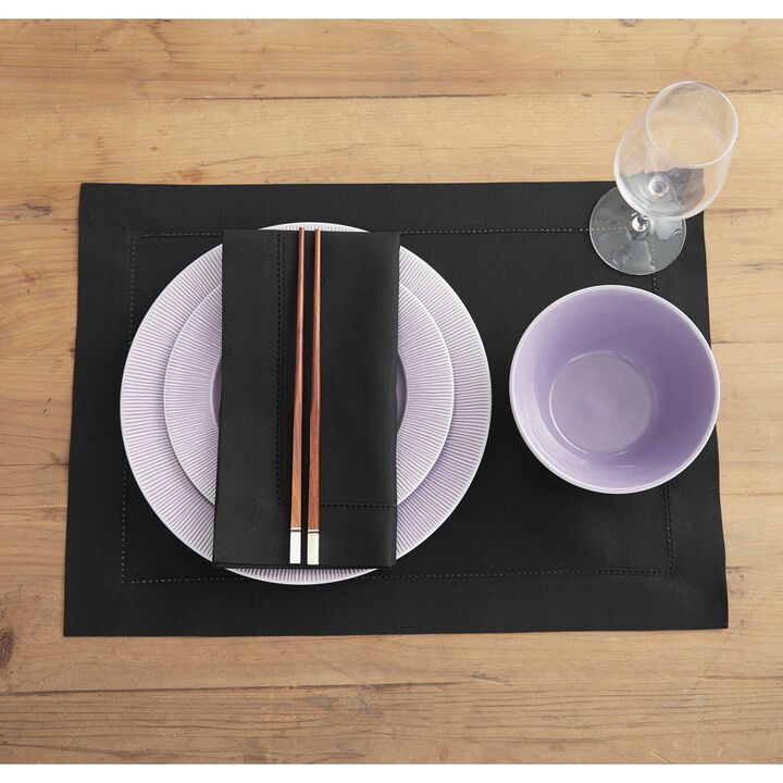 Cotton Linen Placemats - Cotton Linen Hemstitch