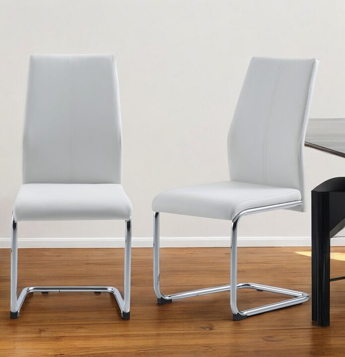 Dining Side Chairs Set of 4, Upholstered Faux Leather Seating for Home