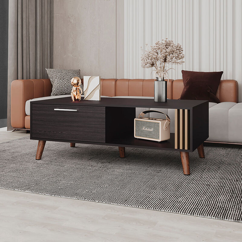 Barrville Coffee table, Living Room, Black/Light Oak