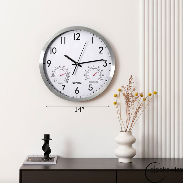 Clockswise 14-inch Non-Ticking Quartz Wall Clock