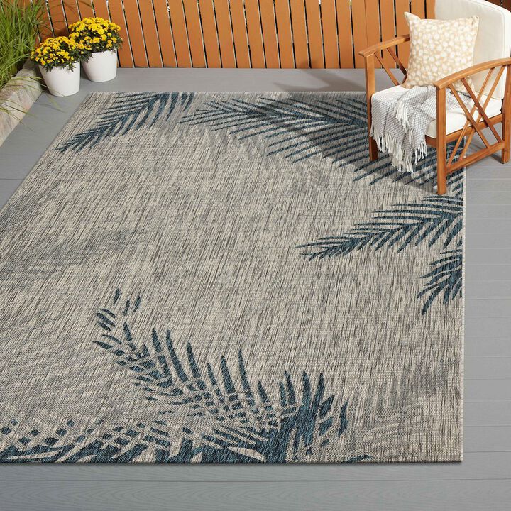 LR Home Captiva Durable Performance Area Rug Outdoor