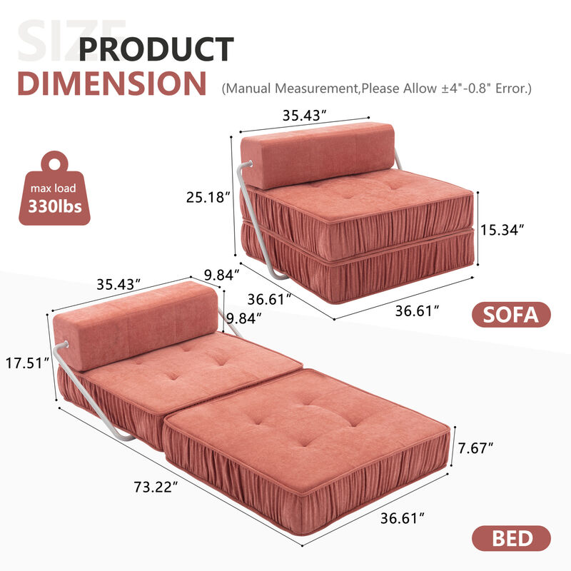GOODSILO Convertible Modular Sofa Chair with Removable Cushions for Flexible Living Room and Small Space Arrangements image number 2