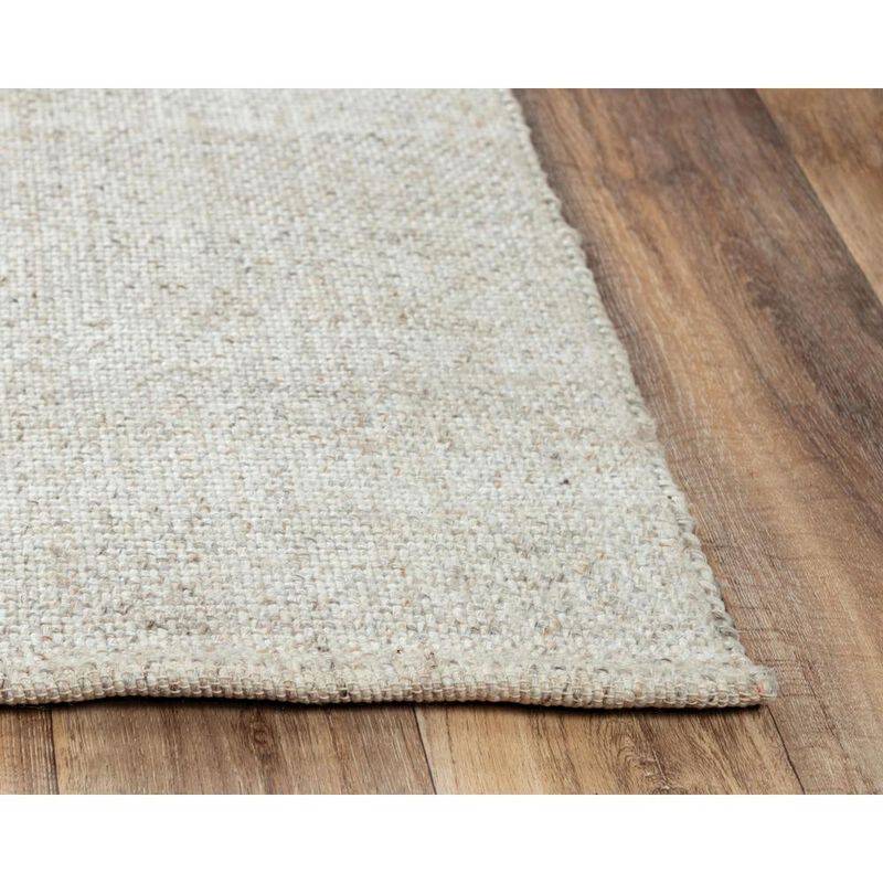 Hand Woven Flat Weave Pile Wool/ Polyester Rug, 5' x 7'6"