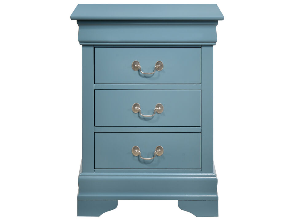 Louis Philippe 3-Drawer Nightstand (29 in. H x 16 in. W x 21 in. D)