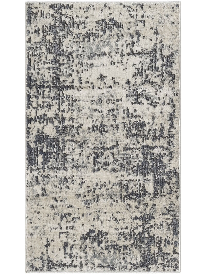 Quarry QUA17 Ivory/Gray 2'2" x 3'9" Rug image number 0