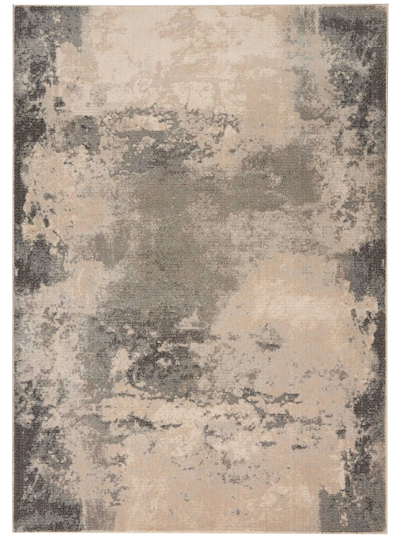 Maxell MAE13 Ivory/Gray 5'3" x 7'3" Rug