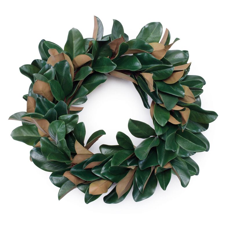 Magnolia Leaf Wreath for Front Door, Wall, or Mantel Display Year-Round