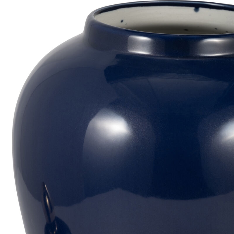 Cer, 18" Temple Jar, Navy/gold image number 3