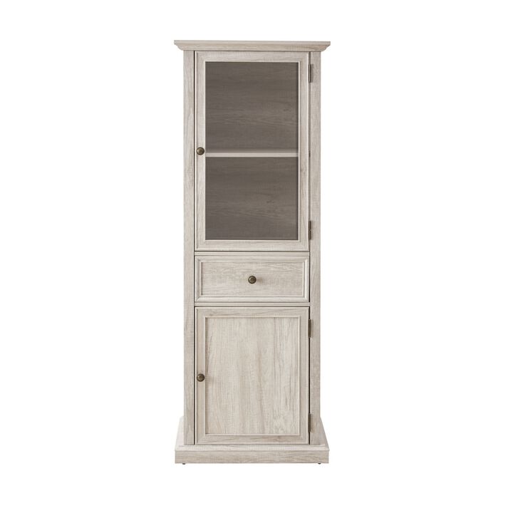 Tall Storage Cabinet, Freestanding Cabinet with Glass Door and Shelves, Sideboard cabinet, Cabinet with Drawer