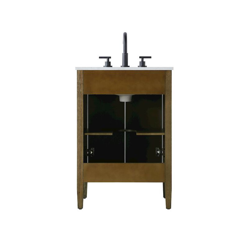 Elegant Kitchen and Bath 24 inch Single Bathroom Vanity in Hazel Oak