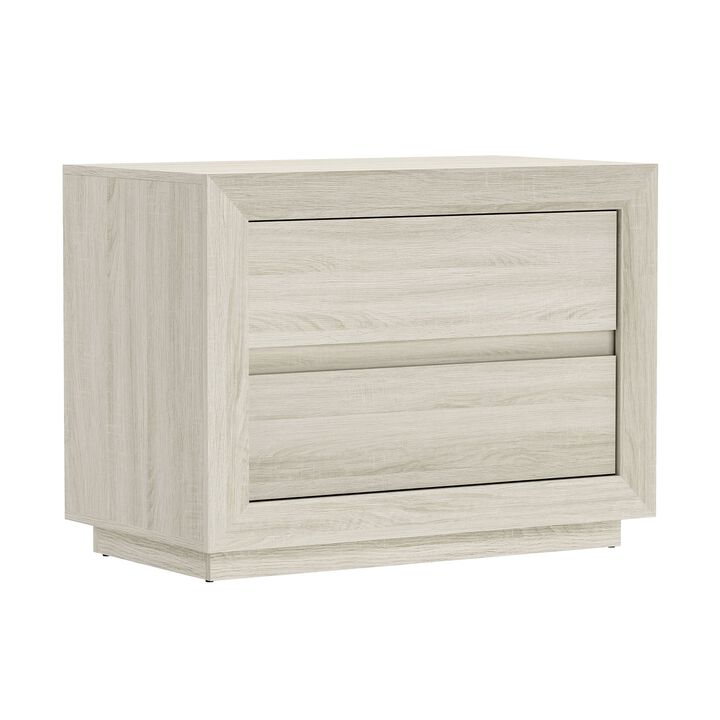 Soren 32" 2-Drawer Nightstand in Oak