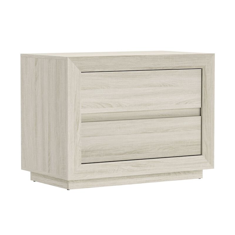 Soren 32" 2-Drawer Nightstand in Oak image number 0