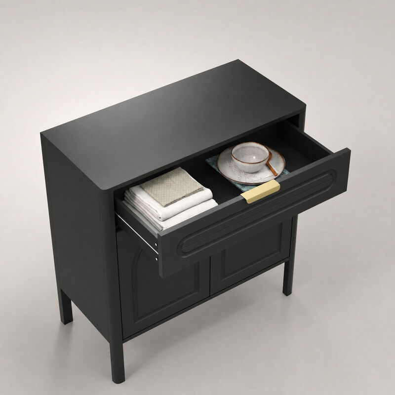 Hirtlu Arched Accent Storage Cabinet image number 8