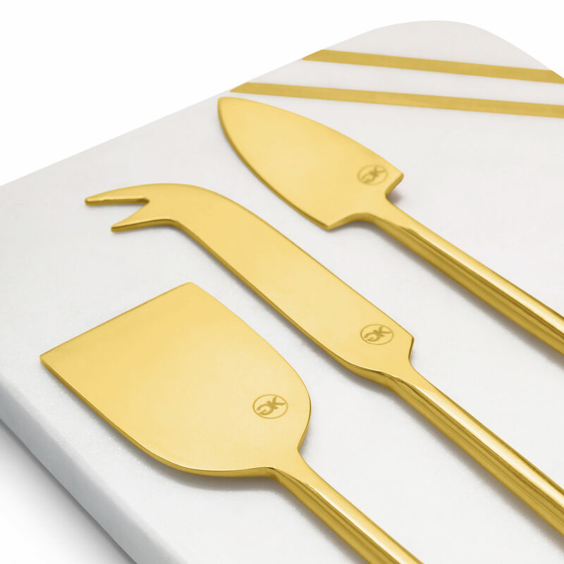 Atlas Gold Cheese Knives, Set of 3