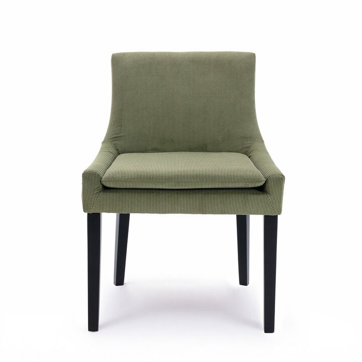 COLAMY MAIRA Transitional Neutral Dining Chair-Dark Grey Set of 2