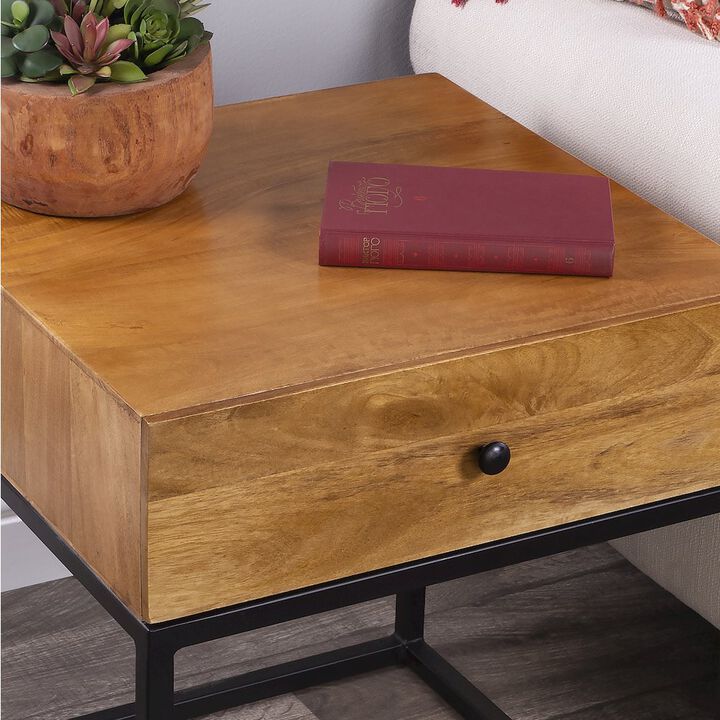 Butler Specialty Brixton Iron & Wood End Table, Multi-Color